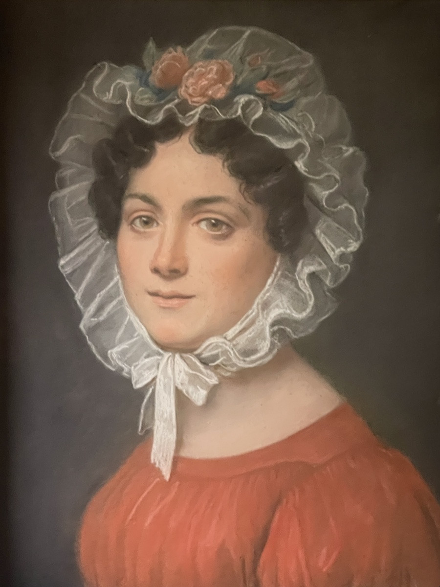 Pair Of Portraits, Pastels Dated 1826-photo-3
