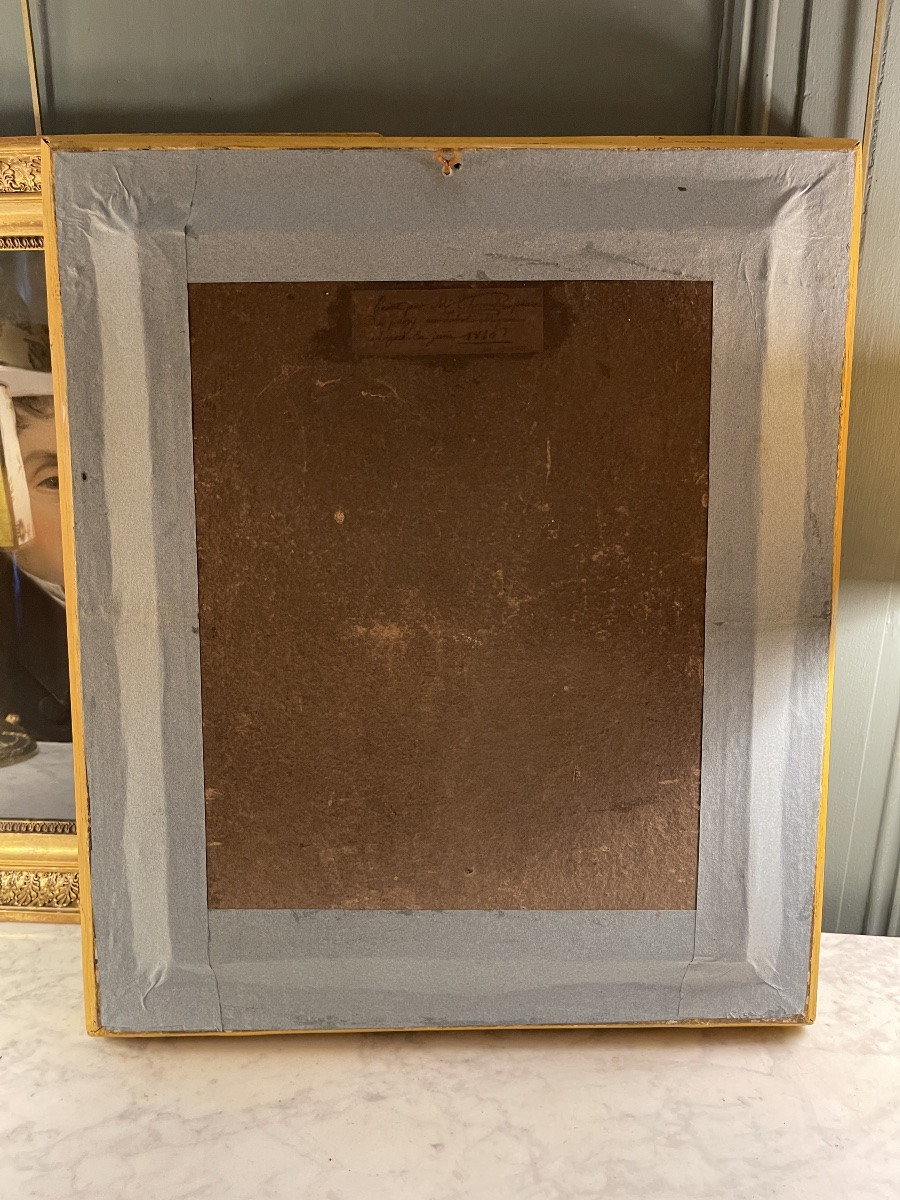 Pair Of Portraits, Pastels Dated 1826-photo-5