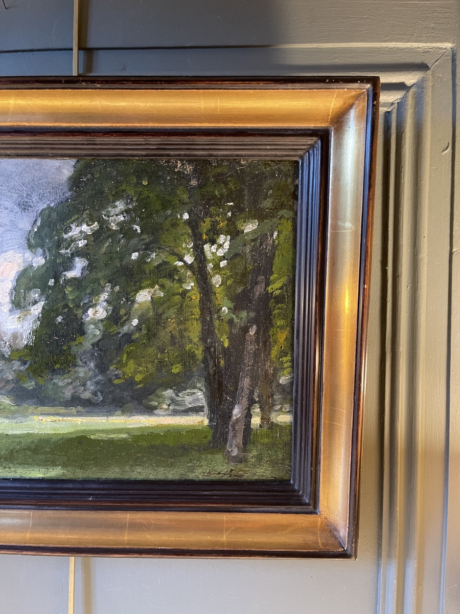 Paysage de campagne d'Eugène Baudin 1843-1907-photo-3
