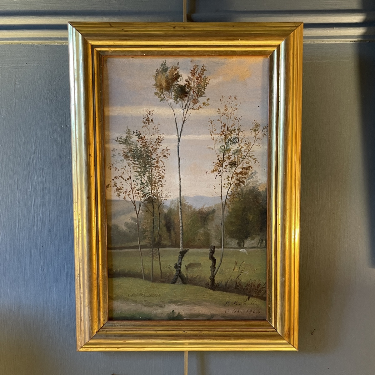 Landscape Dated October 1864 
