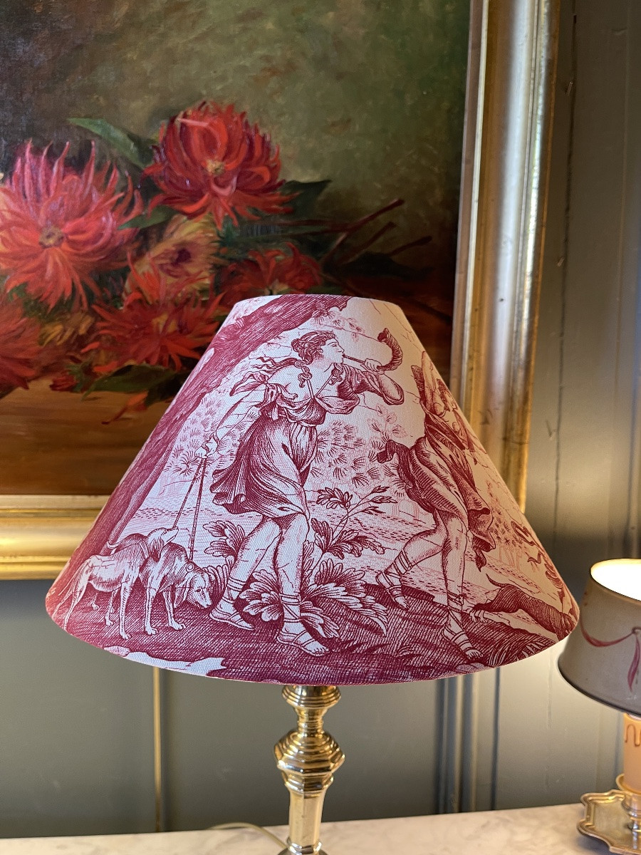 Bronze Lamp, Height 45 Cm-photo-2