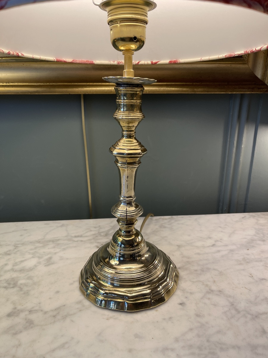 Bronze Lamp, Height 45 Cm-photo-3
