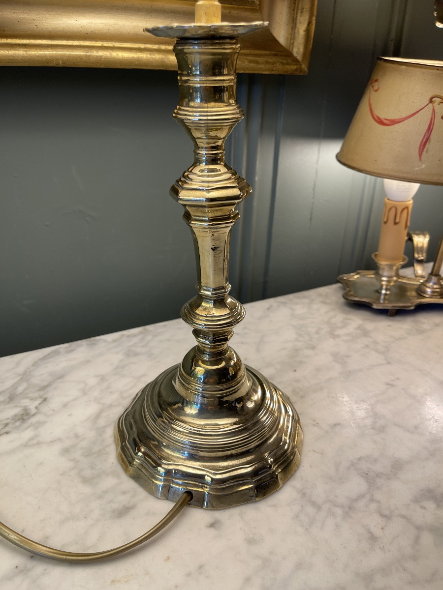 Bronze Lamp, Height 45 Cm-photo-4