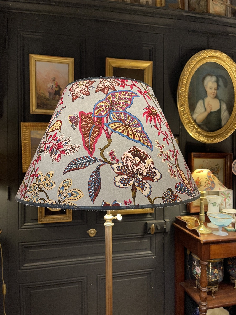 Bronze Tripod Floor Lamp With Crow's Feet, Maison Jansen, Adjustable Height.-photo-6
