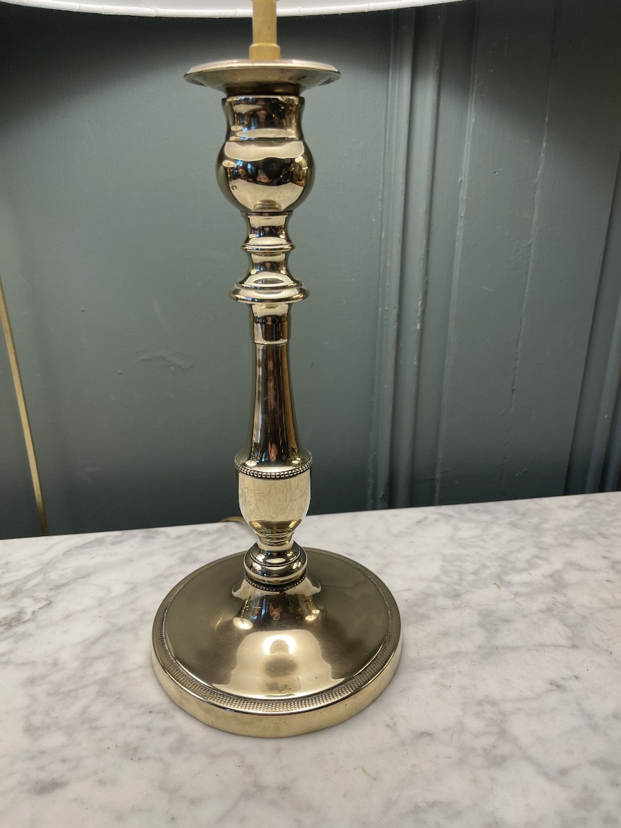 Paire de lampes en bronze, hauteur 43.5 cm-photo-4