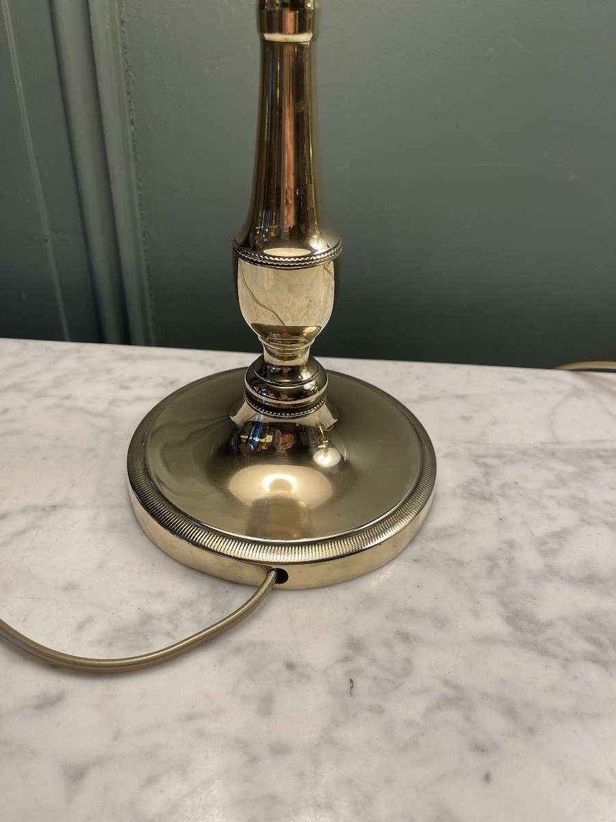 Paire de lampes en bronze, hauteur 43.5 cm-photo-6