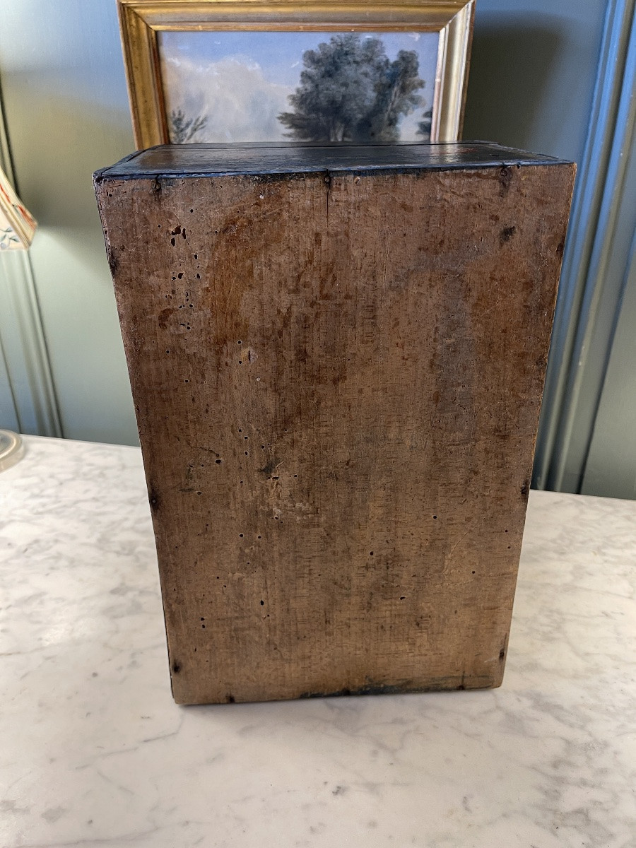 19th Century Painted Wooden Normandy Box-photo-5