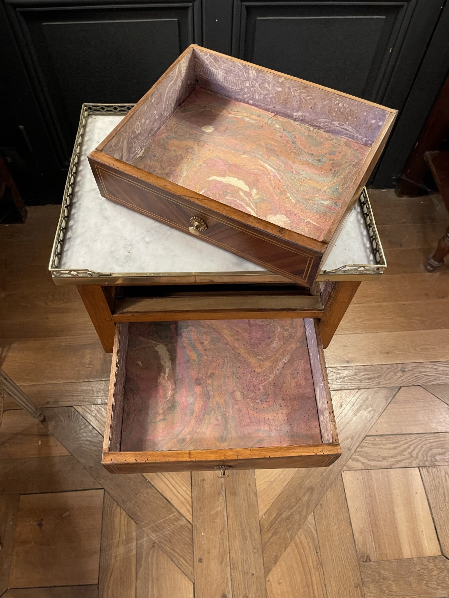 Louis XVI Period Chiffonier Table-photo-5