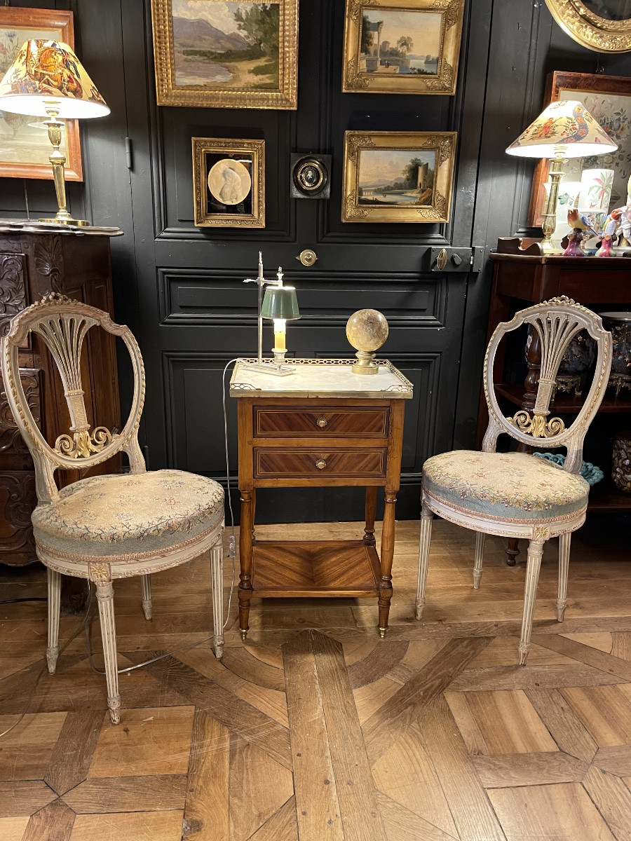 Louis XVI Period Chiffonier Table-photo-8