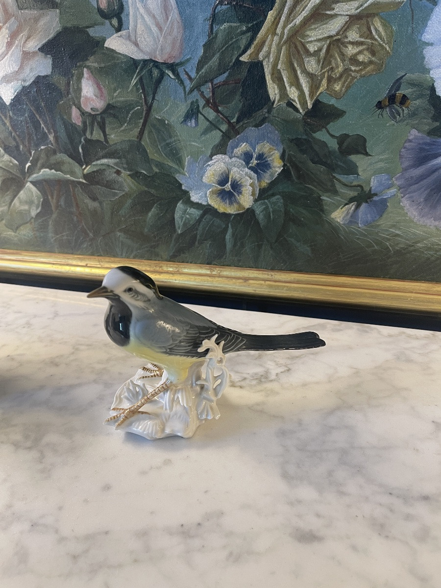Porcelain Bird, Wagtail, Karl Ens, No. 4-photo-3