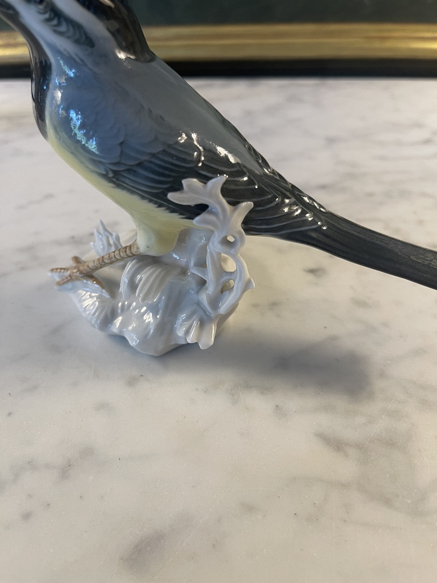 Porcelain Bird, Wagtail, Karl Ens, No. 4-photo-3
