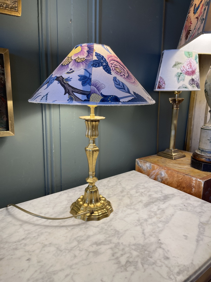 Lampe en bronze doré de la Maison Gagneau, Paris-photo-3