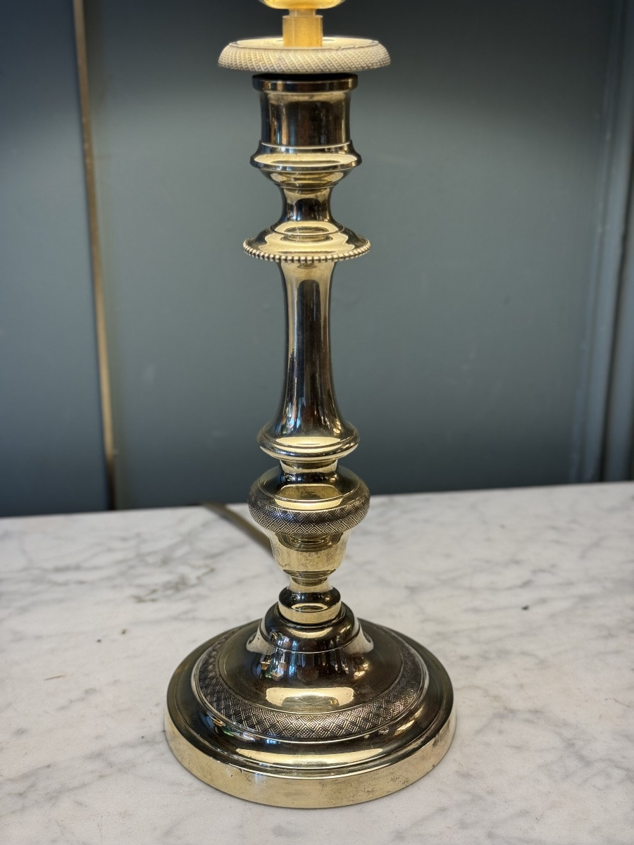 Bronze Lamp, Height 41 Cm-photo-4