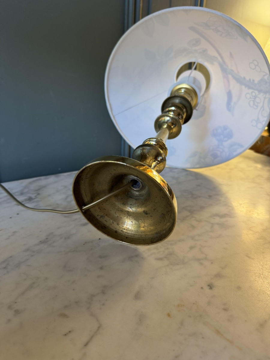 Bronze Lamp, Height 41 Cm-photo-5