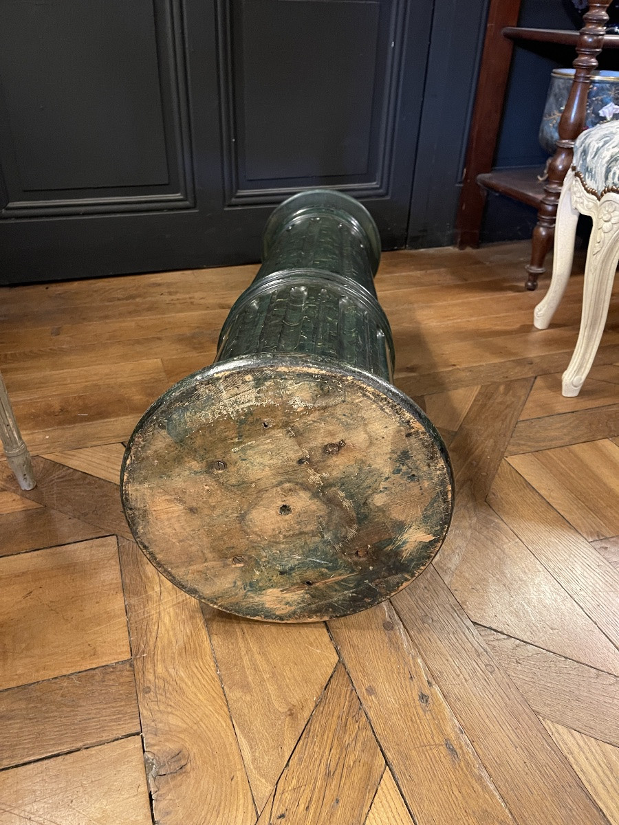 Colonne en bois peint, Hauteur 91 cm-photo-4