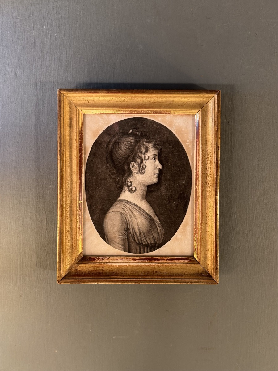 Portrait Of A Lady From The Late 18th Century, Directoire Period-photo-2