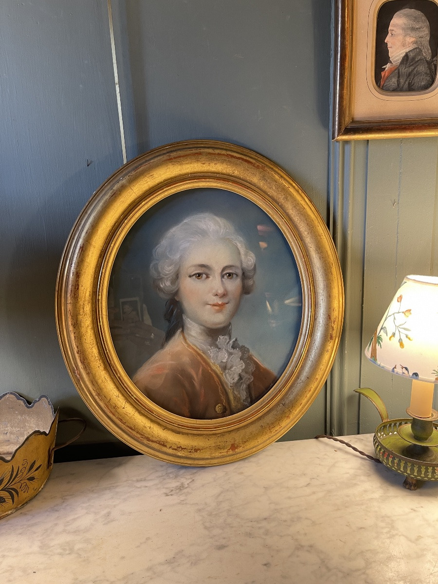 Portrait Of A Man, Pastel, Early 19th Century-photo-4