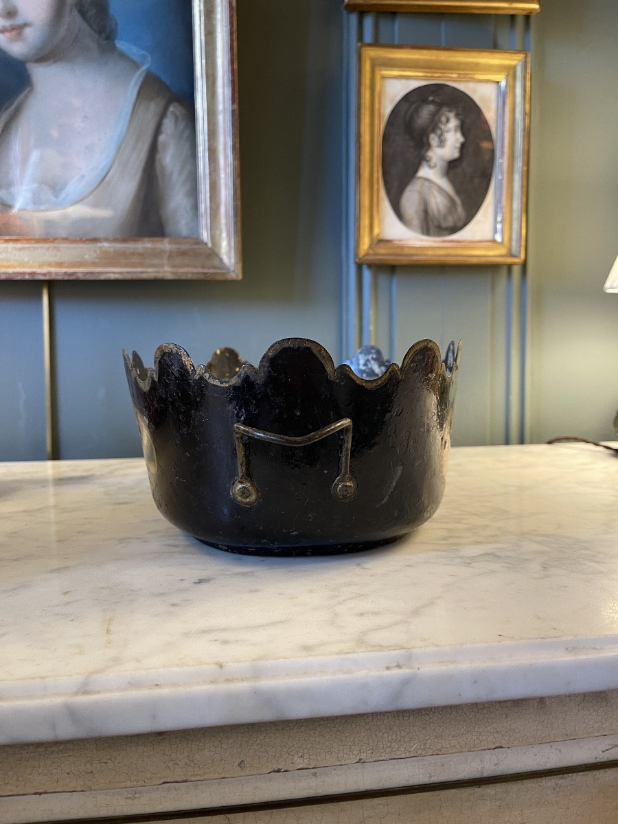 Rafraîchissoir, verrière en tôle peinte époque Directoire-photo-4