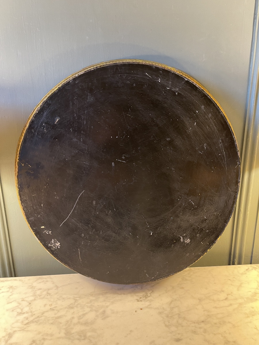 Plateau en tôle peinte, diamètre 50 cm-photo-3