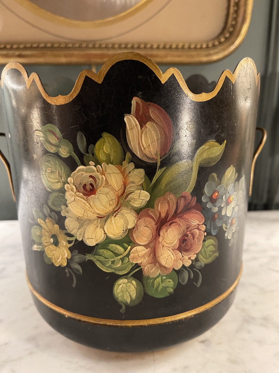 Rafraîchissoir, verrière en tôle peinte début XXème-photo-1