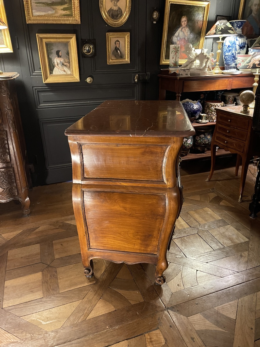 Petite commode tombeau Bordelaise XVIIIème estampillée-photo-4
