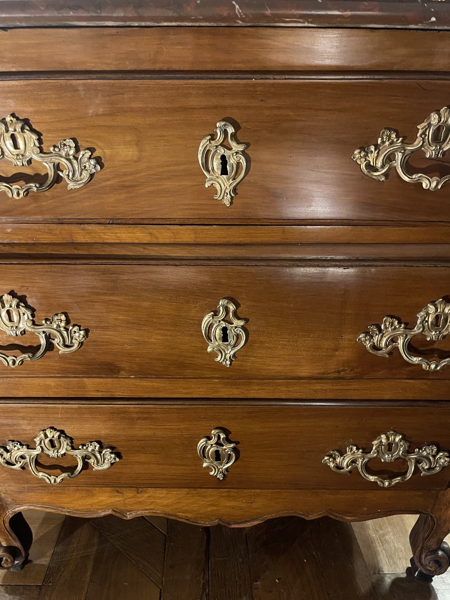 Petite commode tombeau Bordelaise XVIIIème estampillée-photo-2