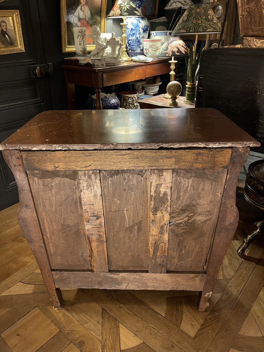 Petite commode tombeau Bordelaise XVIIIème estampillée-photo-6