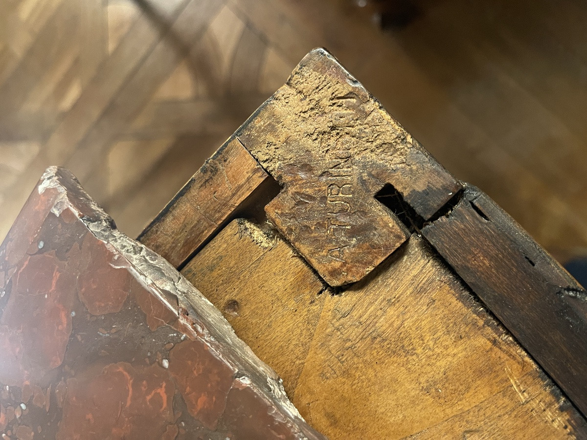 Petite commode tombeau Bordelaise XVIIIème estampillée-photo-7
