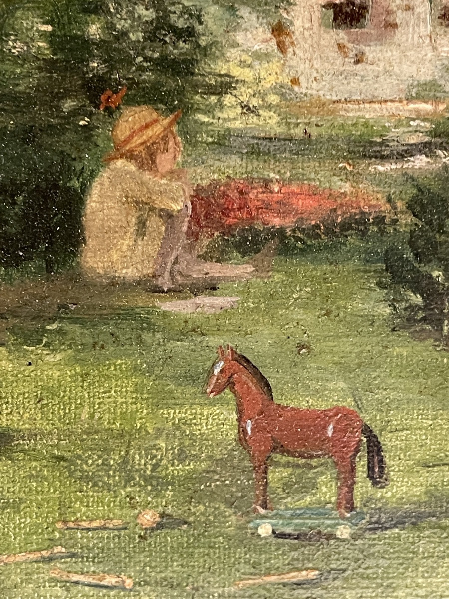 A Sunday In The Park, 19th Century Genre Scene-photo-5