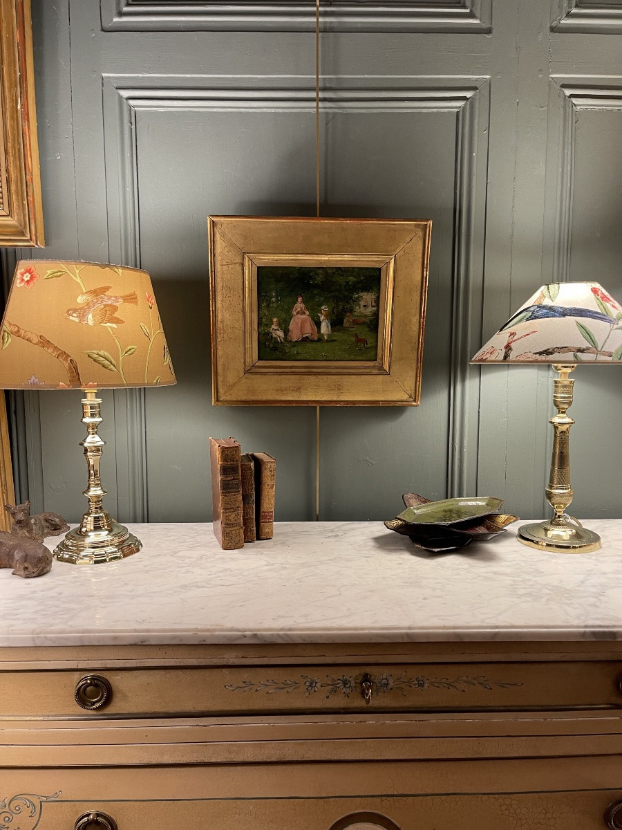 A Sunday In The Park, 19th Century Genre Scene-photo-8