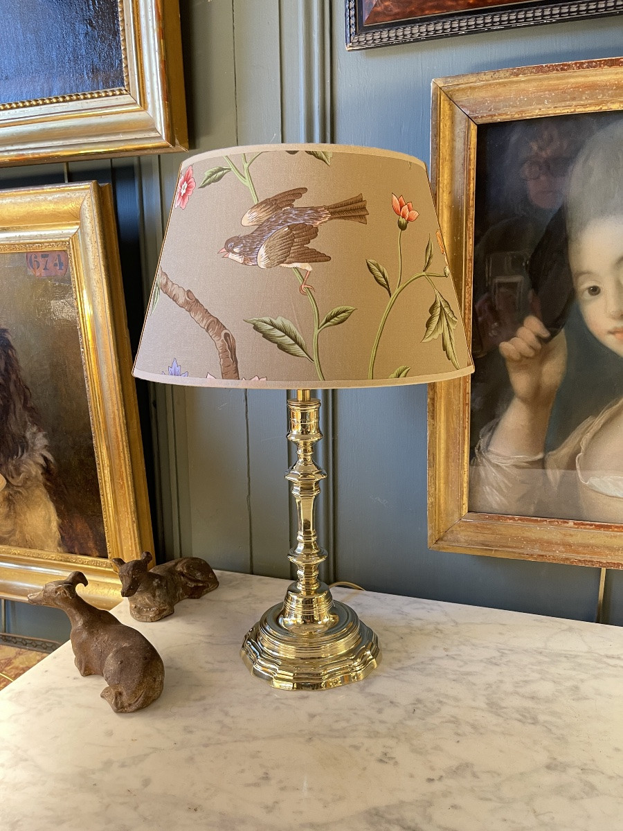 Lampe en bronze, hauteur 45 cm-photo-2