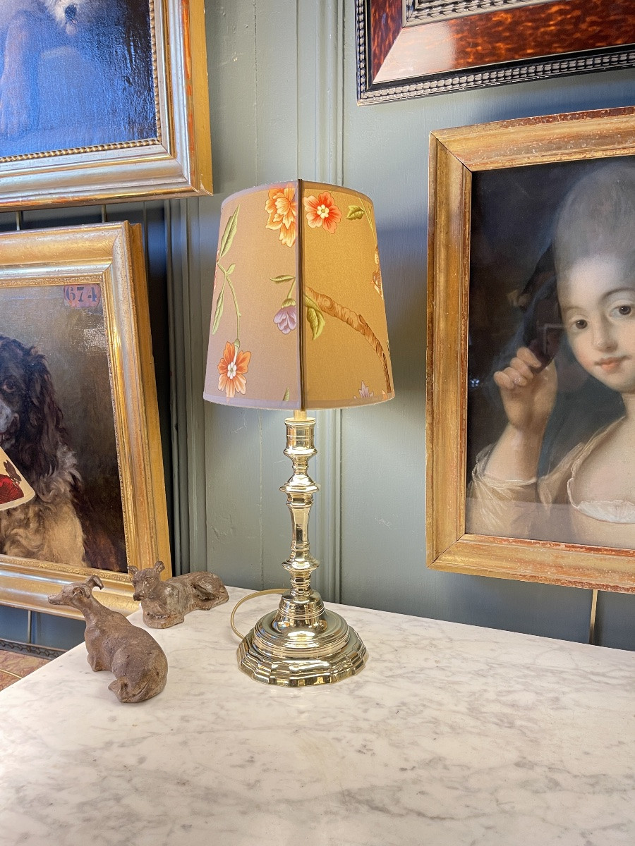 Lampe en bronze, hauteur 45 cm-photo-3