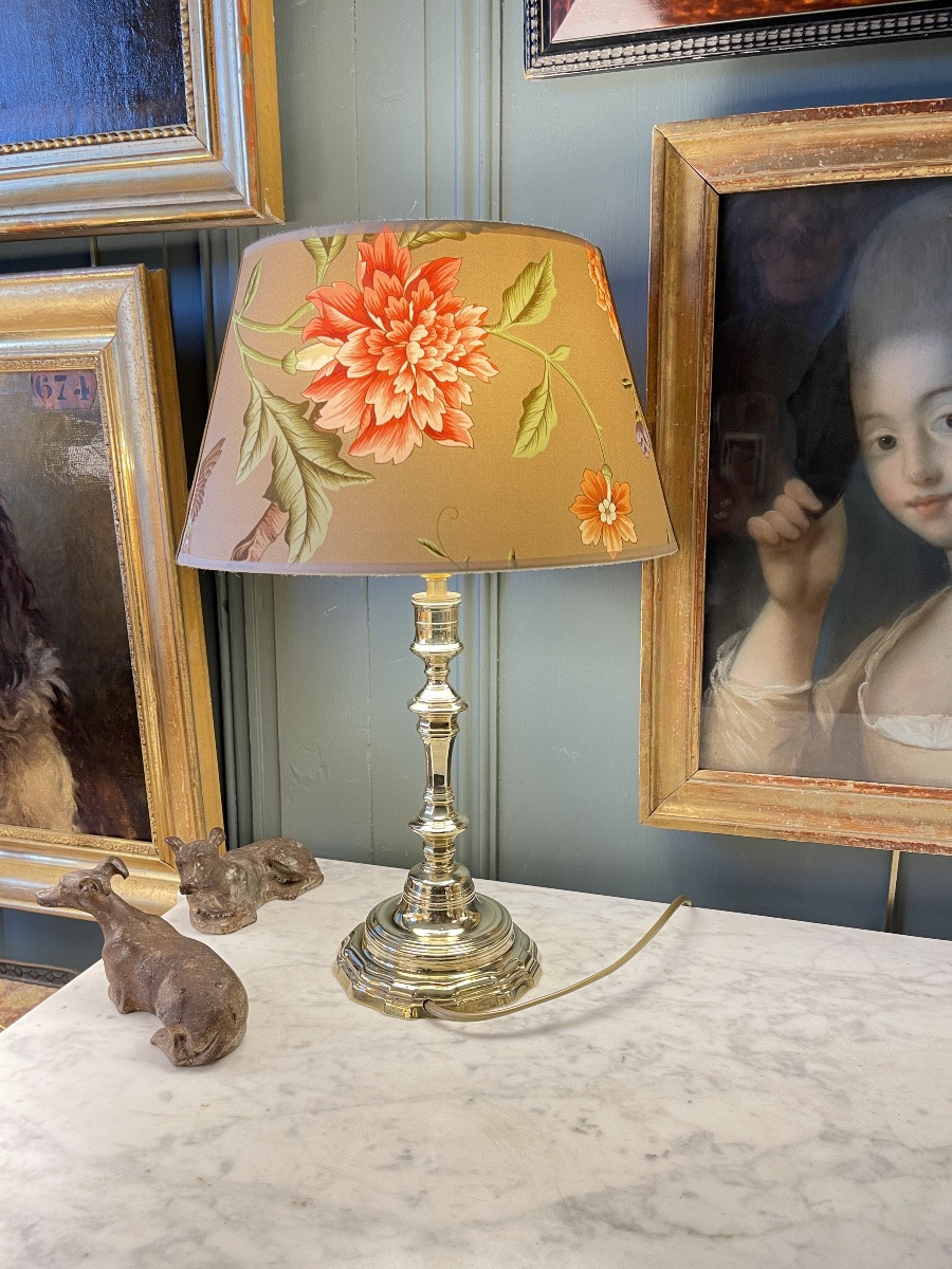 Lampe en bronze, hauteur 45 cm-photo-4