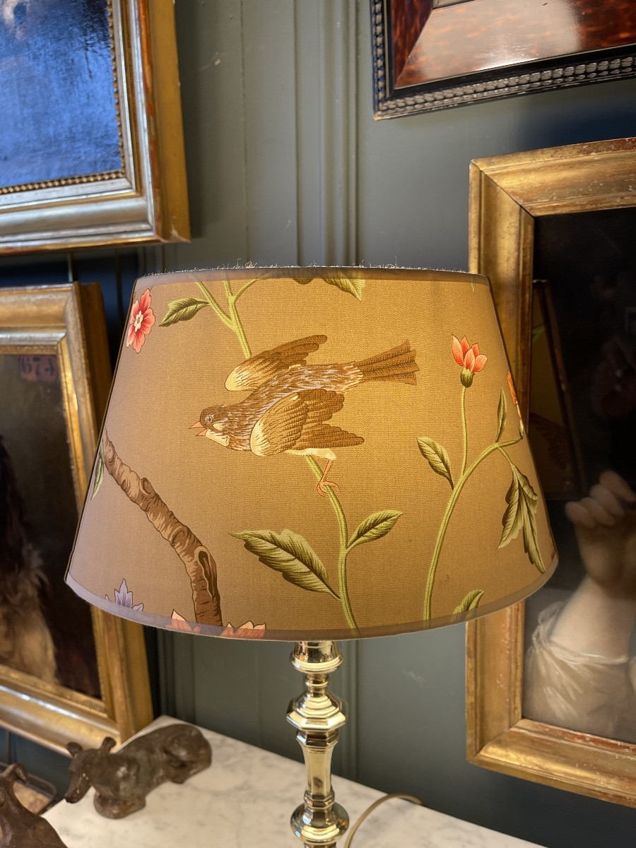 Lampe en bronze, hauteur 45 cm-photo-2