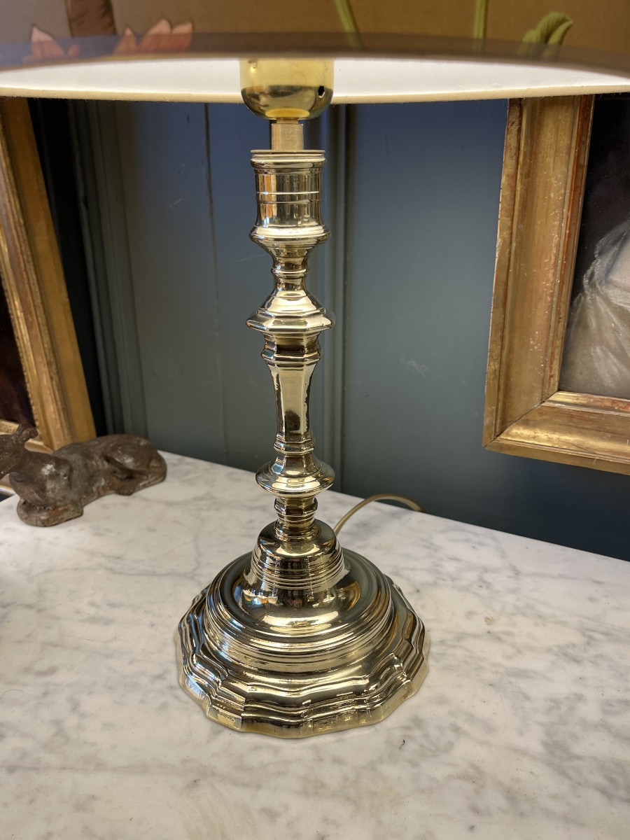 Lampe en bronze, hauteur 45 cm-photo-4