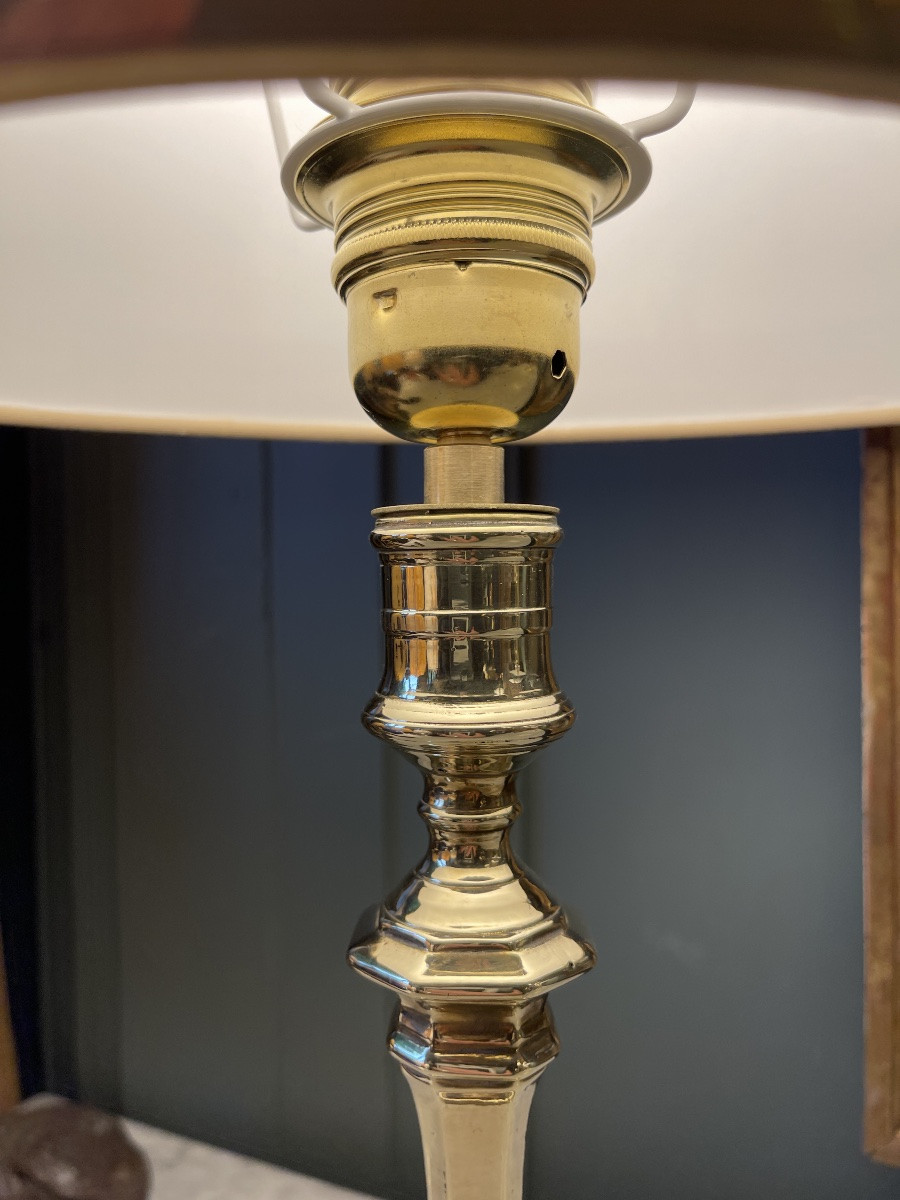 Lampe en bronze, hauteur 45 cm-photo-5