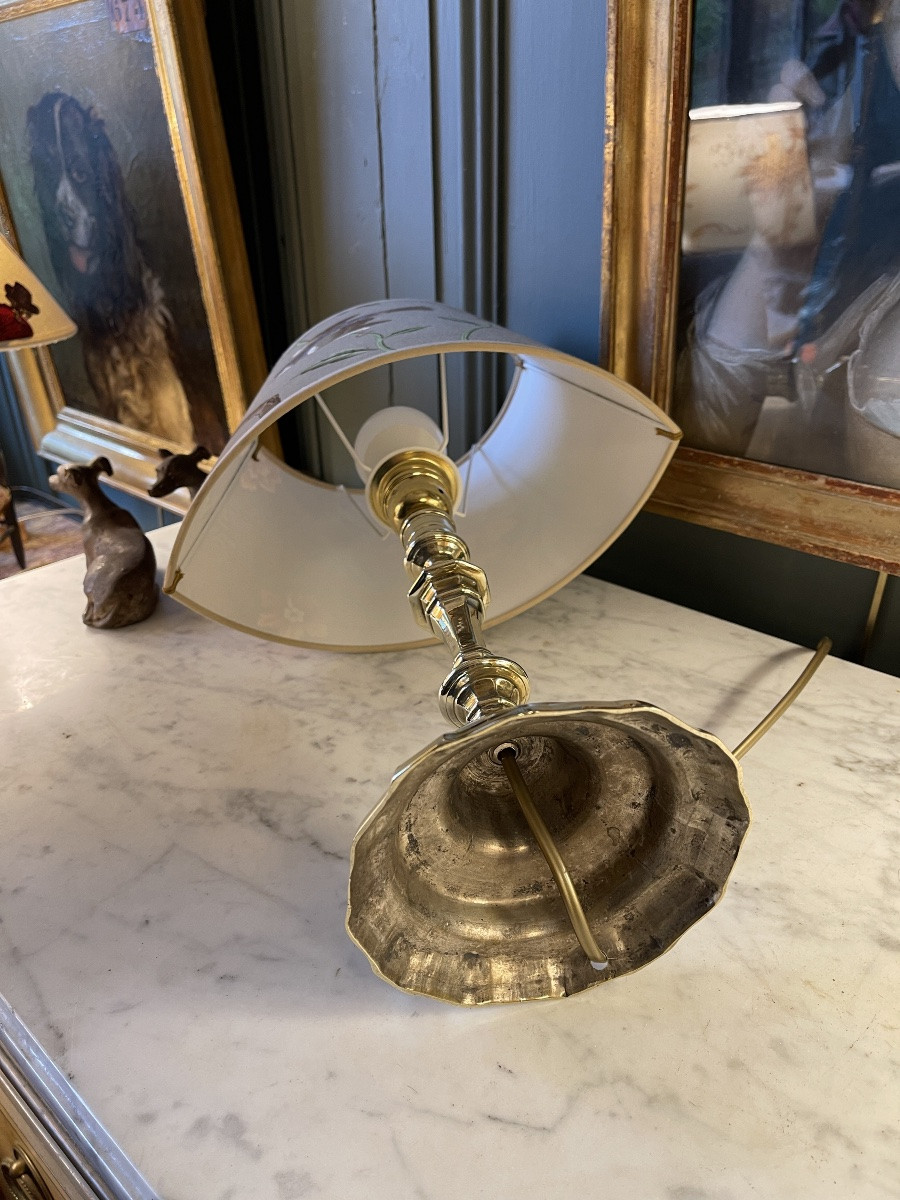 Lampe en bronze, hauteur 45 cm-photo-7
