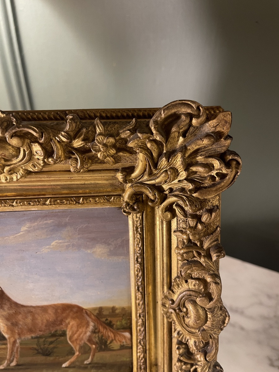 Small Portrait Of A Dog, 19th Century-photo-1