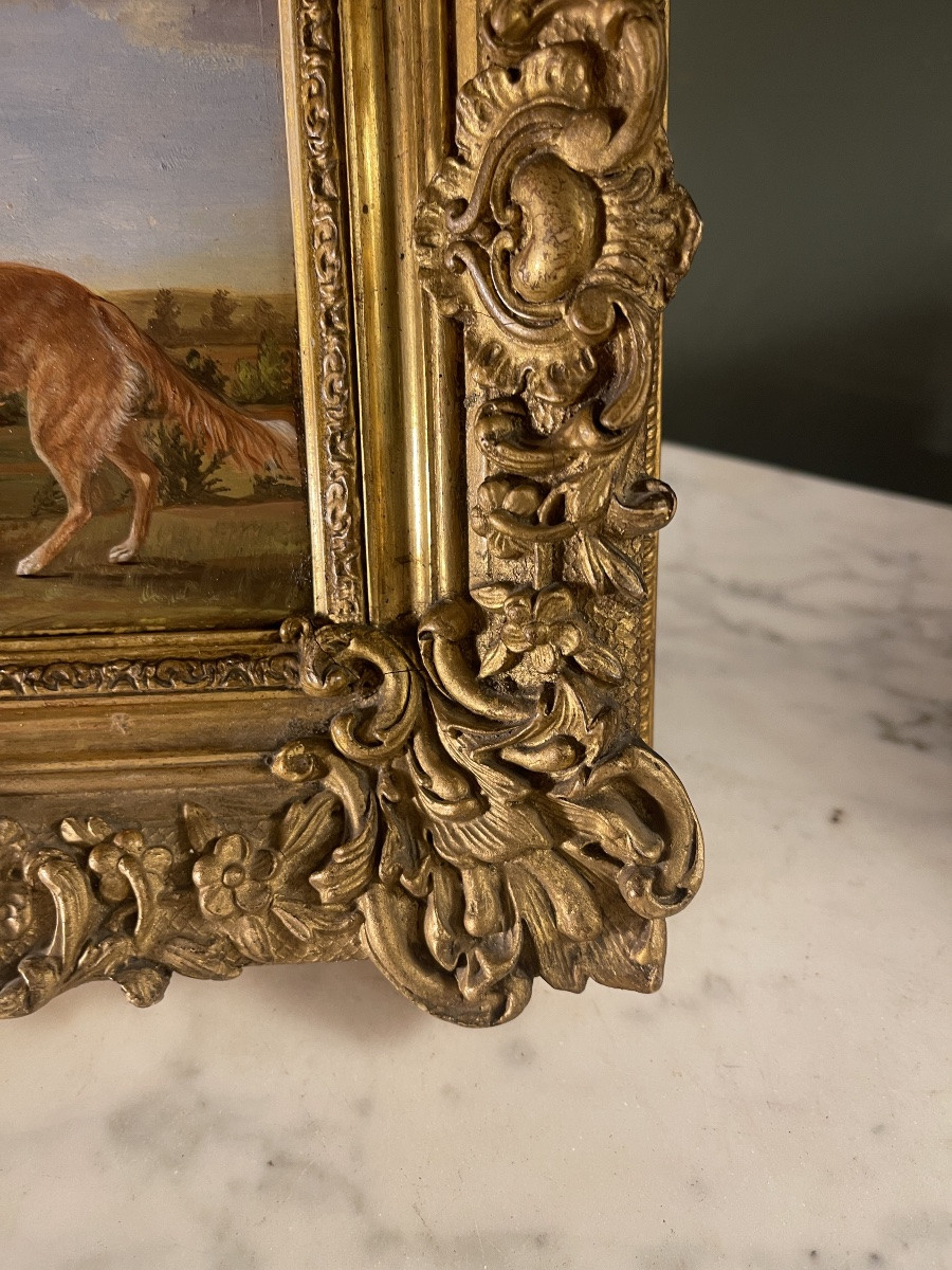 Small Portrait Of A Dog, 19th Century-photo-2