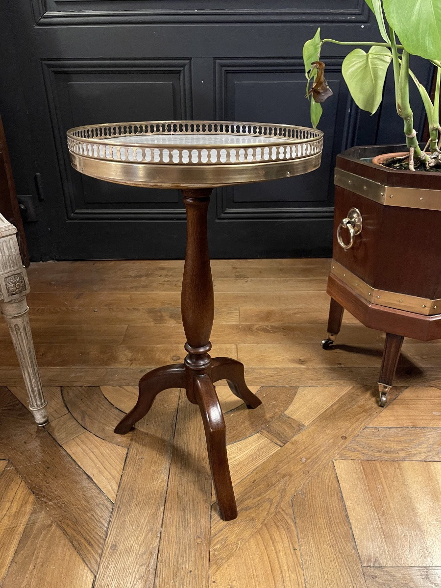 Petit guéridon tripode, Hauteur 55.5 cm-photo-2