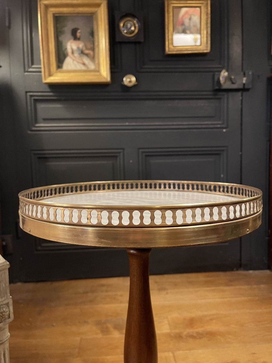 Petit guéridon tripode, Hauteur 55.5 cm-photo-1