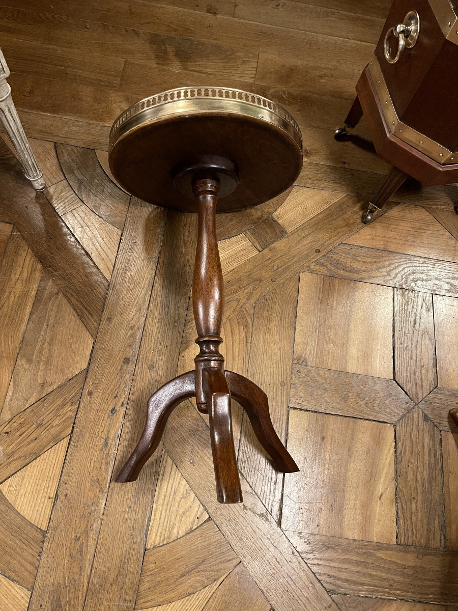 Petit guéridon tripode, Hauteur 55.5 cm-photo-3