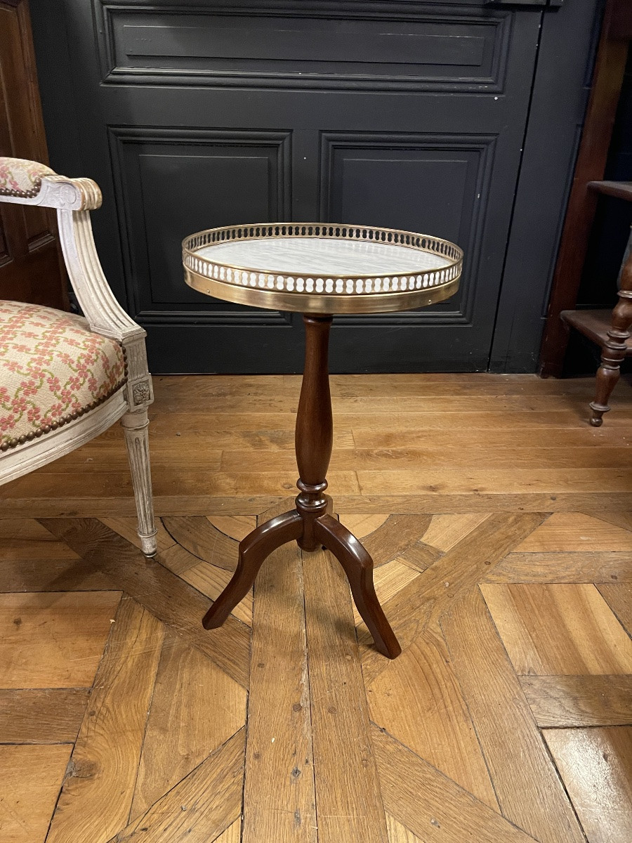 Petit guéridon tripode, Hauteur 55.5 cm-photo-4