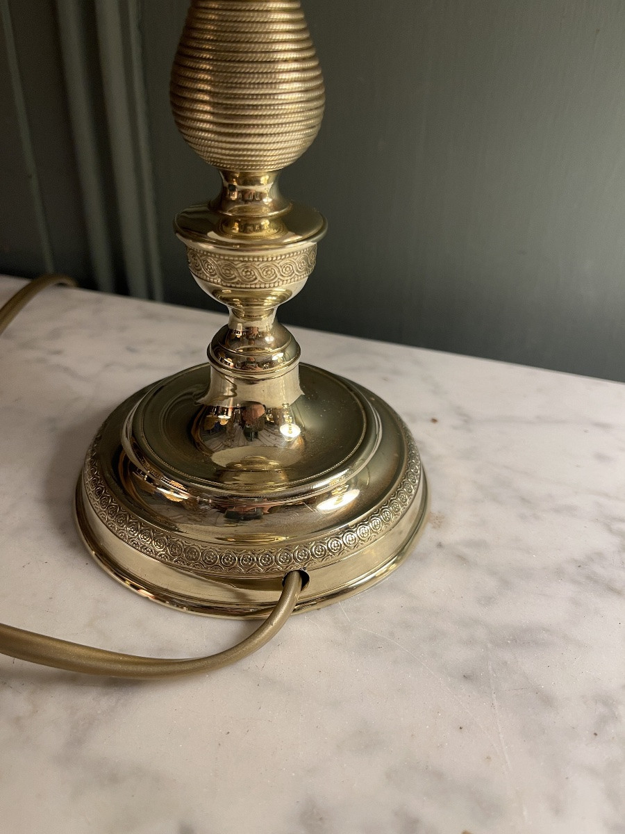 Paire de lampe en bronze, Hauteur 34 cm-photo-5