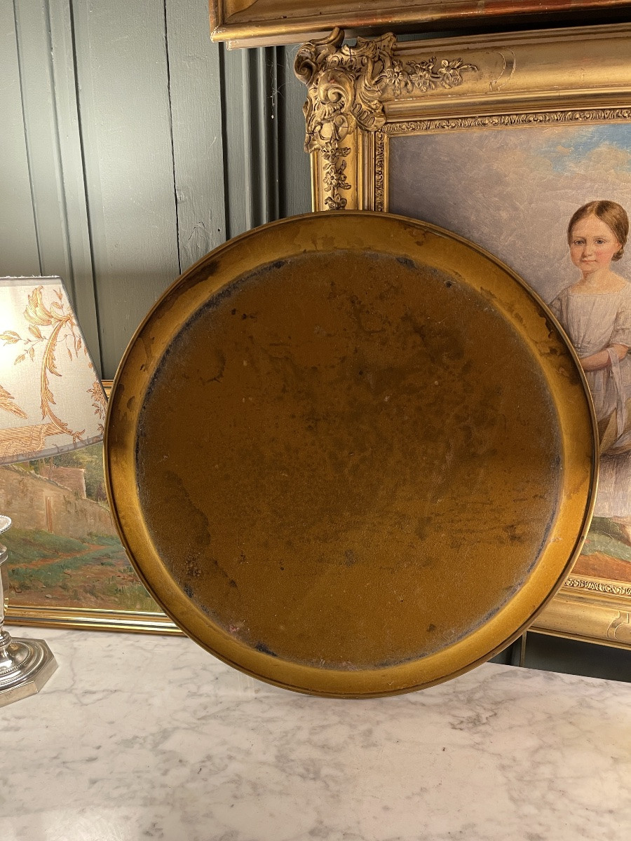 Painted Sheet Metal Tray, 44 Cm Diameter-photo-3