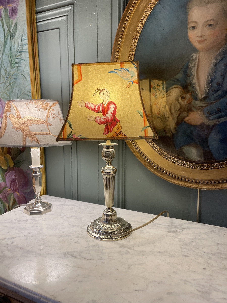 Lampe de style Louis XVI, Hauteur 46 cm-photo-3