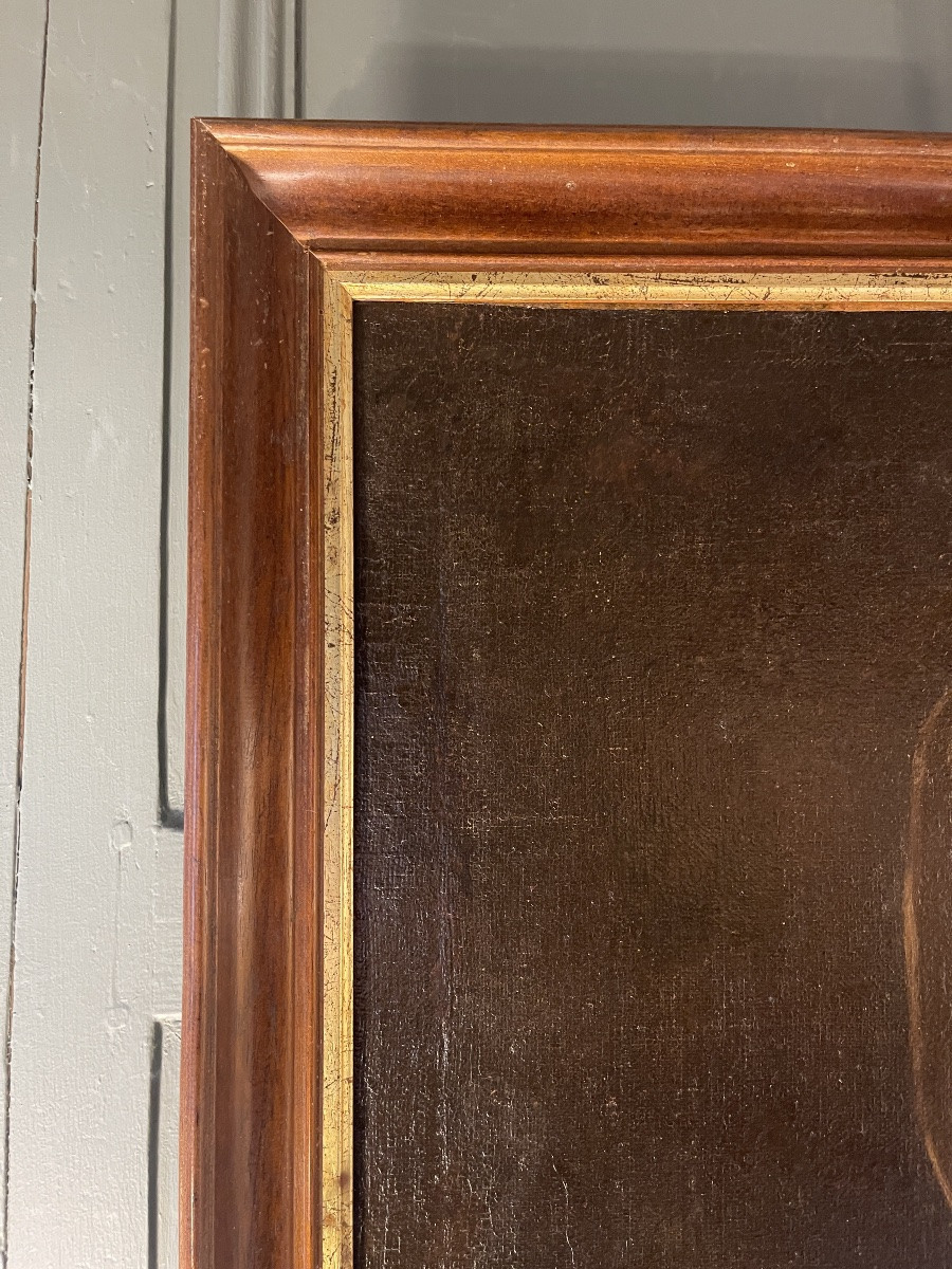 Portrait d'un jeune moine Franciscain XIXème-photo-3