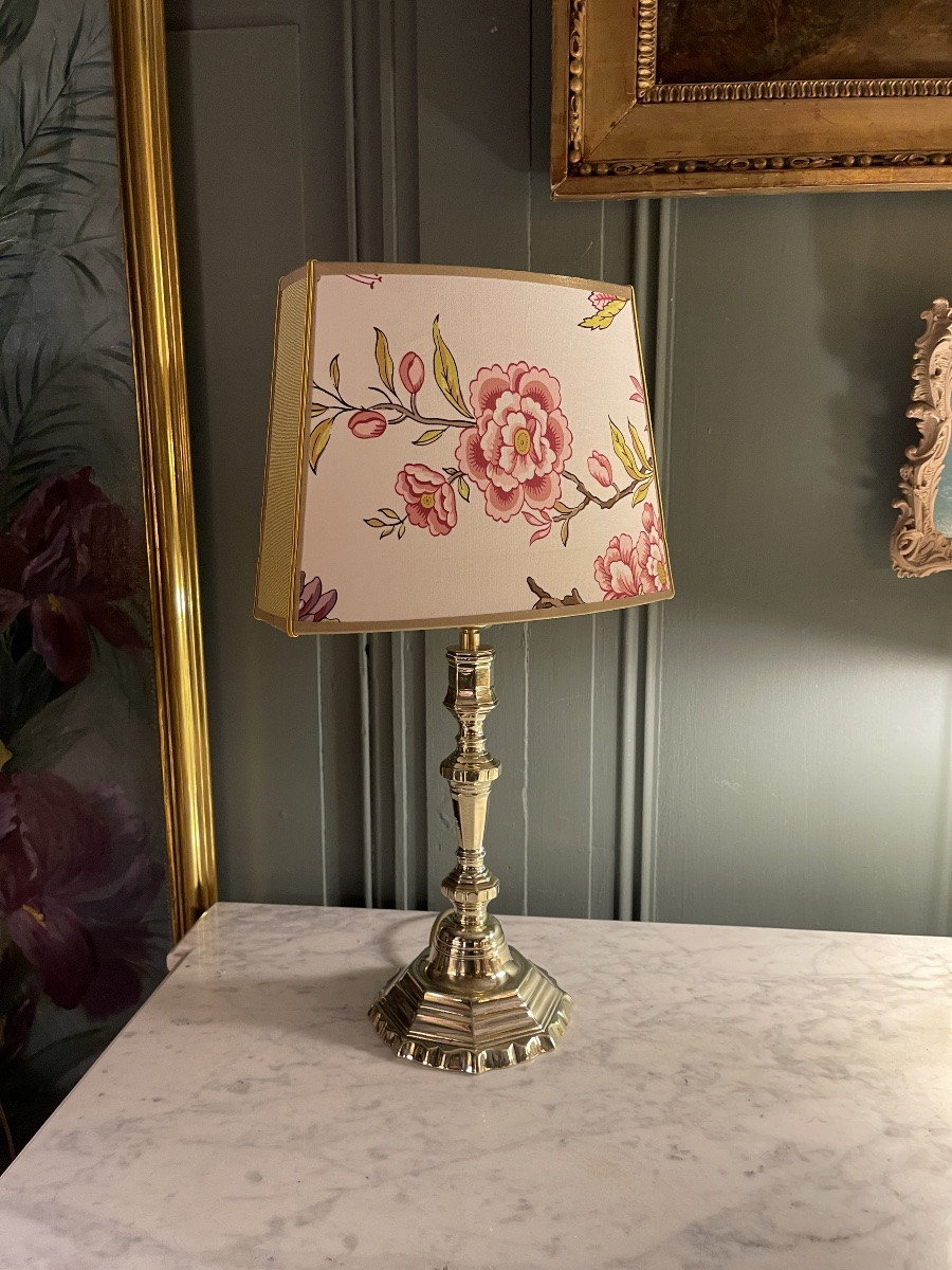 Lampe en bronze, hauteur 46 cm-photo-4