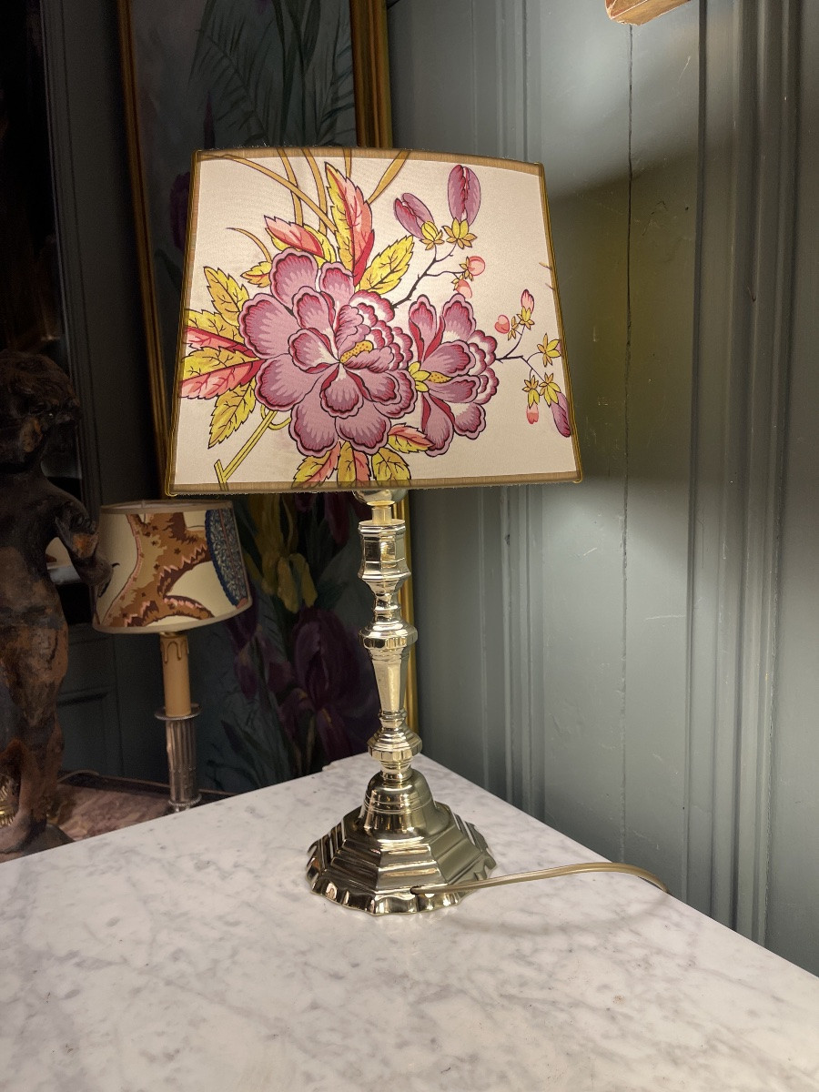 Lampe en bronze, hauteur 46 cm-photo-2