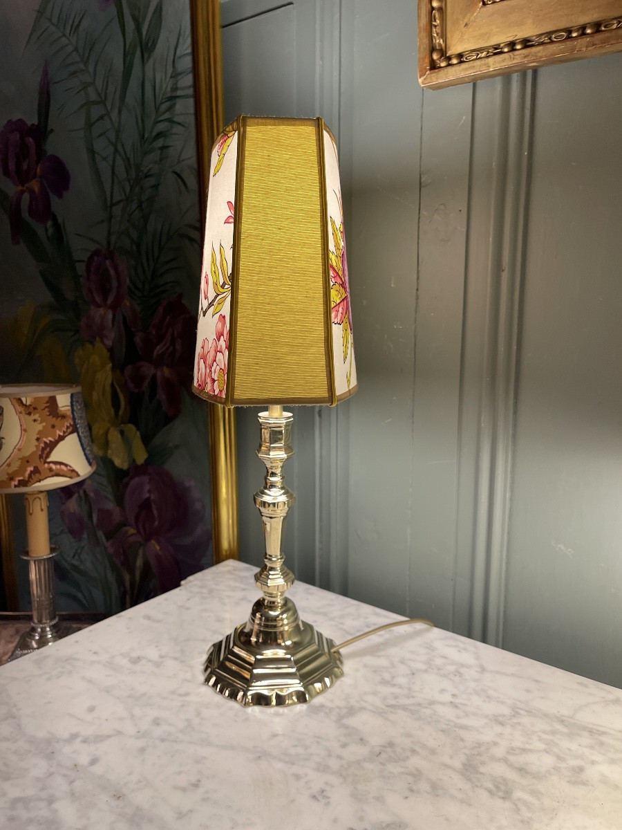 Lampe en bronze, hauteur 46 cm-photo-3